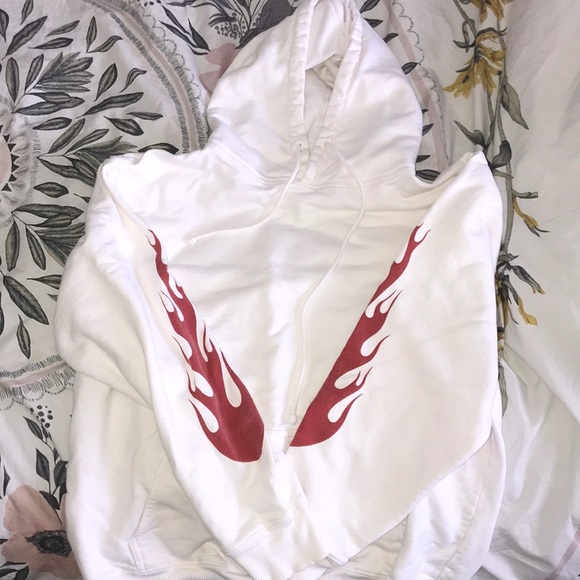 Brandy Melville Tops - RARE Brandy Melville Flame Hoodie